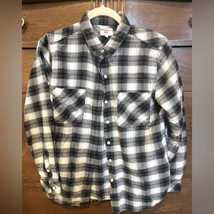 Levi’s Boyfriend Fit Button-down Plaid Flannel Size M